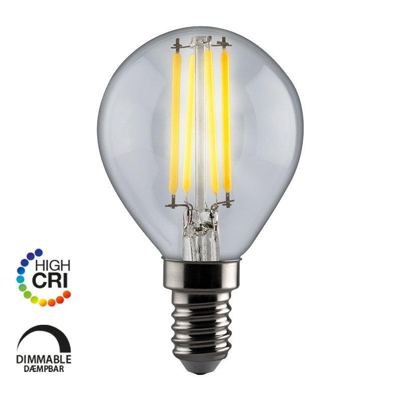 Proxima P45 LED p�re - E14, 470lm, d�mpbar, klar, CRI95, 2700K
