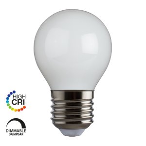 E3LIGHT Proxima LED G45 - E27, 250lm, 2700K, Dimmbar, Opal, CRI95
