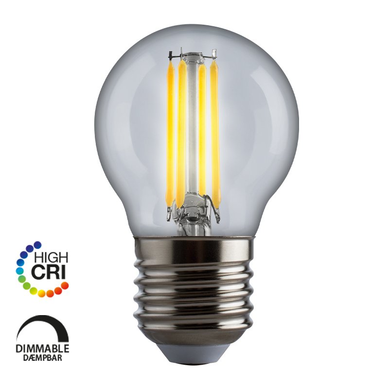 E3LIGHT LED Proxima - G45 E27 470lm 5W 2700K dimmbar klar CRI95
