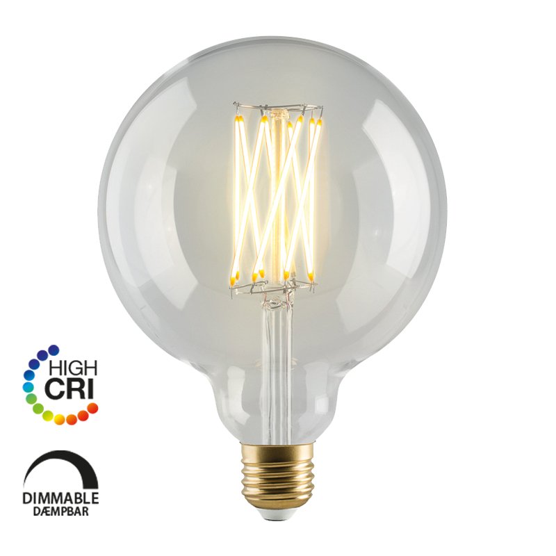 E3LIGHT LED Vintage G125 Cylinder - E27, 2,5W, 220lm, 2200K, dimmbar, klar