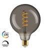 E3LIGHT LED Vintage G125 Spiral - E27, 4W, 140lm, Dimbar, R&ouml;kf&auml;rgad