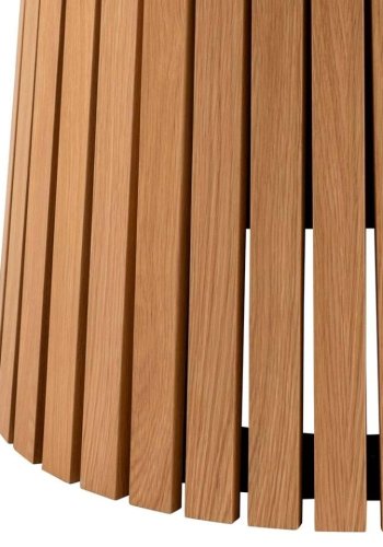 ACT NORDIC Christo matbord, runt - naturlig ekfanér med lamellbotten (120)