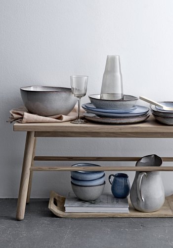 BLOOMINGVILLE Sandrine Teller, Blau, Steingut, D28,5 cm