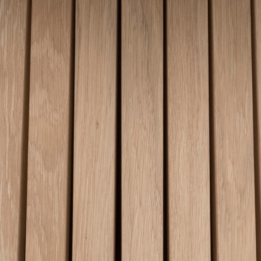 ACT NORDIC Christo matbord, runt - vitpigmenterad ekfaner med lamellbotten (120)