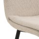 ACT NORDIC Becca spisebordsstol - beige stof og sort stl