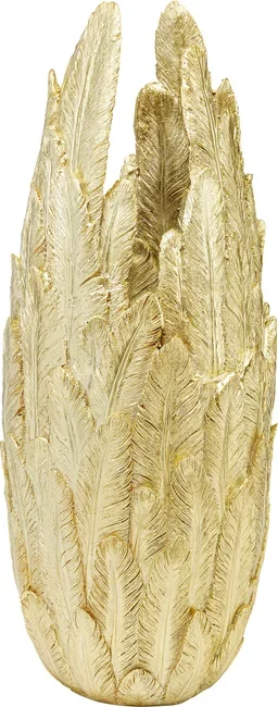 KARE DESIGN Feathers vase - guld polyresin (H:80cm)