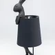 KARE DESIGN Animal Rabbit bordlampe - sort hr og polyresin/stl