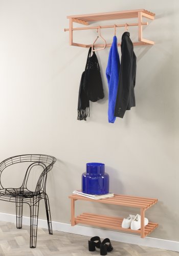 SPINDER DESIGN Rizzoli/Marco Color Edition skohylle, m. 2 hyller - leire terra stl (B:71)