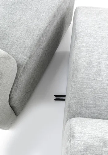 KARE DESIGN Lucca Middle Elements Grey modul, 76cm - gr stof og PVC