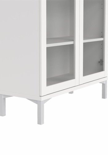 TVILUM Roma Porzellanschrank mit 2 T�ren, wei�, 88,7 x 36,25 x 202,8 cm