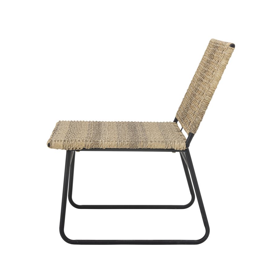 BLOOMINGVILLE Vallone Outdoor-Loungesessel - natürliches Polyrattan und Metall