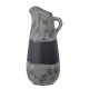 CREATIVE COLLECTION Khumo Vase, Schwarz, Steingut