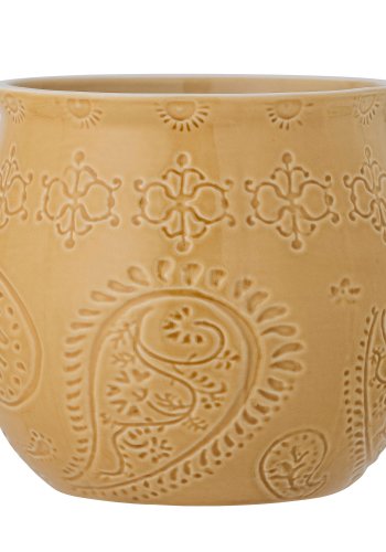 BLOOMINGVILLE Rani Blumentopfschuppen, Gelb, Steingut
