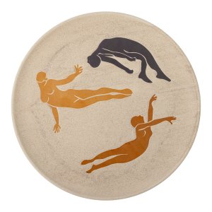 BLOOMINGVILLE Harlow väggdekoration, brun, stengods H: 3cm, D: 40 cm