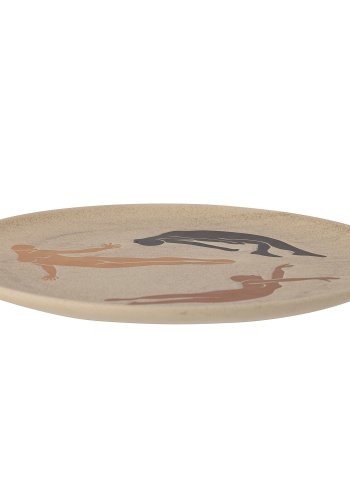 BLOOMINGVILLE Harlow Wanddekoration, Braun, Steingut H: 3cm, D: 40cm