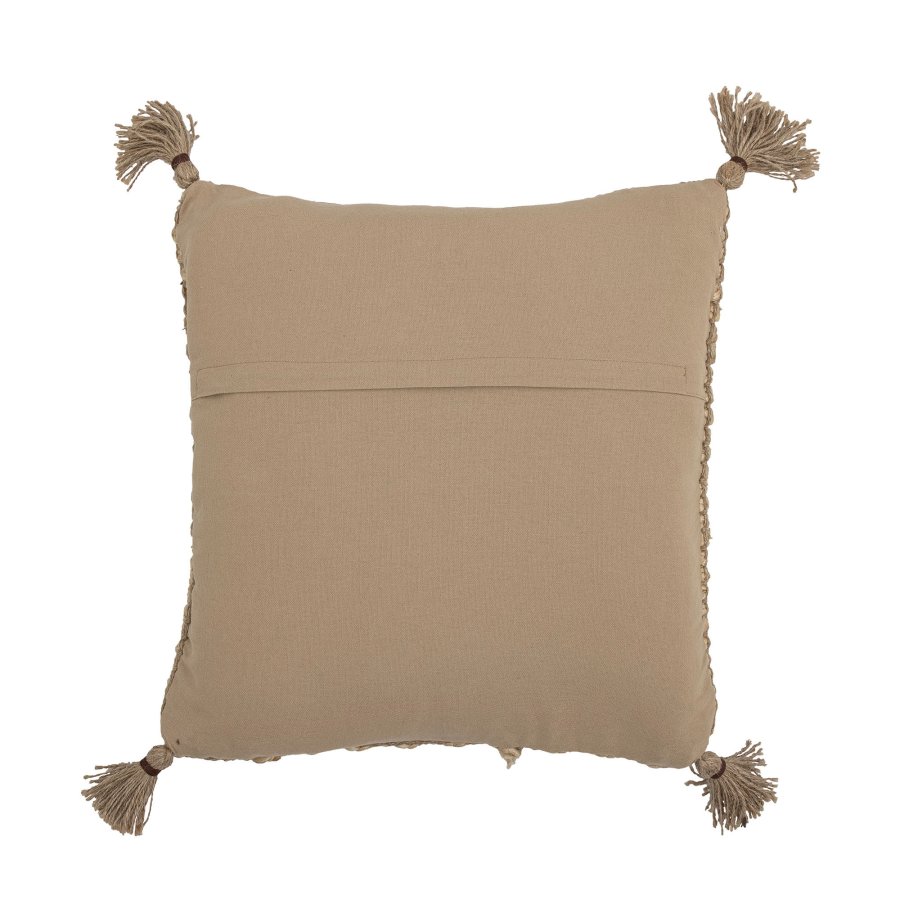 BLOOMINGVILLE Felina Kissen, Natur, Jute B: 45cm, L: 45cm