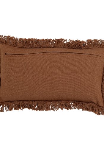 BLOOMINGVILLE Galia Kissen, Braun, Baumwolle B: 25cm, L: 50cm