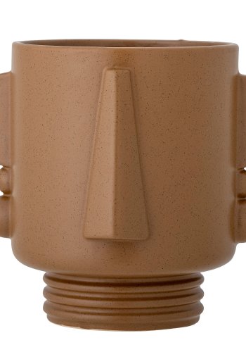 BLOOMINGVILLE Guxim Blumentopfabdeckung, Braun, Steingut