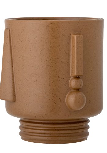 BLOOMINGVILLE Guxim Blumentopfabdeckung, Braun, Steingut