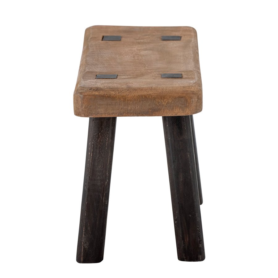 BLOOMINGVILLE Hern Podest, rechteckig – braunes und schwarzes Mangoholz (45,5 x 20,5)