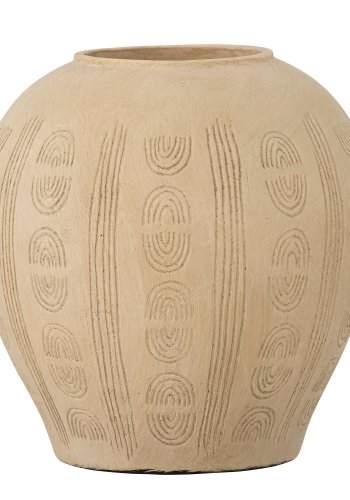 BLOOMINGVILLE Taym Dekorative Vase, Natur, Terrakotta