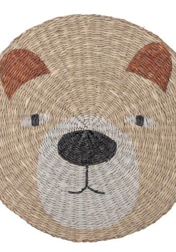 BLOOMINGVILLE MINI Malla Tischset, Braun, Seegras D: 38cm