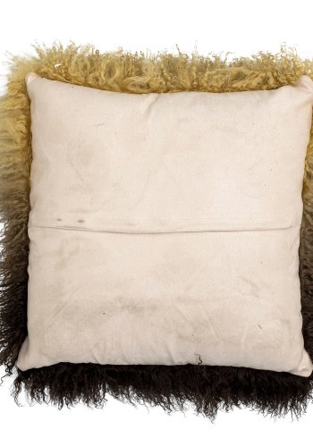 BLOOMINGVILLE Pansy Kissen, Braun, Lammfell Tibetan B: 50cm, L: 50cm