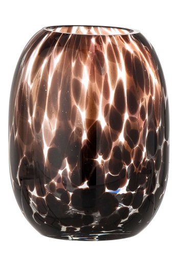 BLOOMINGVILLE Crister Vase, Braun, Glas