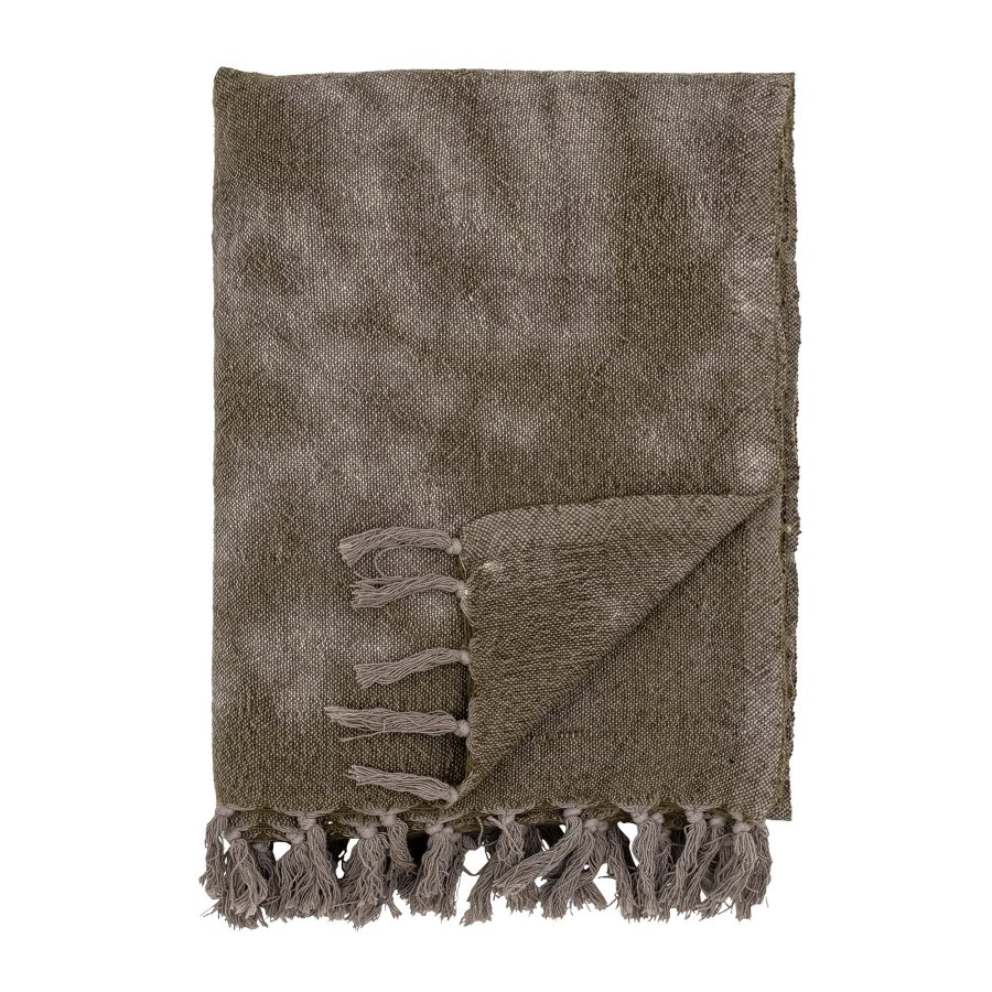 BLOOMINGVILLE Ginger Plaid, Grün, Wolle B: 125cm, L: 150cm