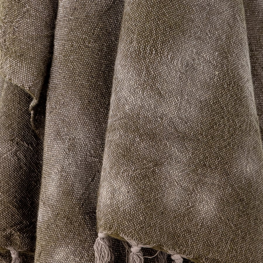 BLOOMINGVILLE Ginger Plaid, Grün, Wolle B: 125cm, L: 150cm