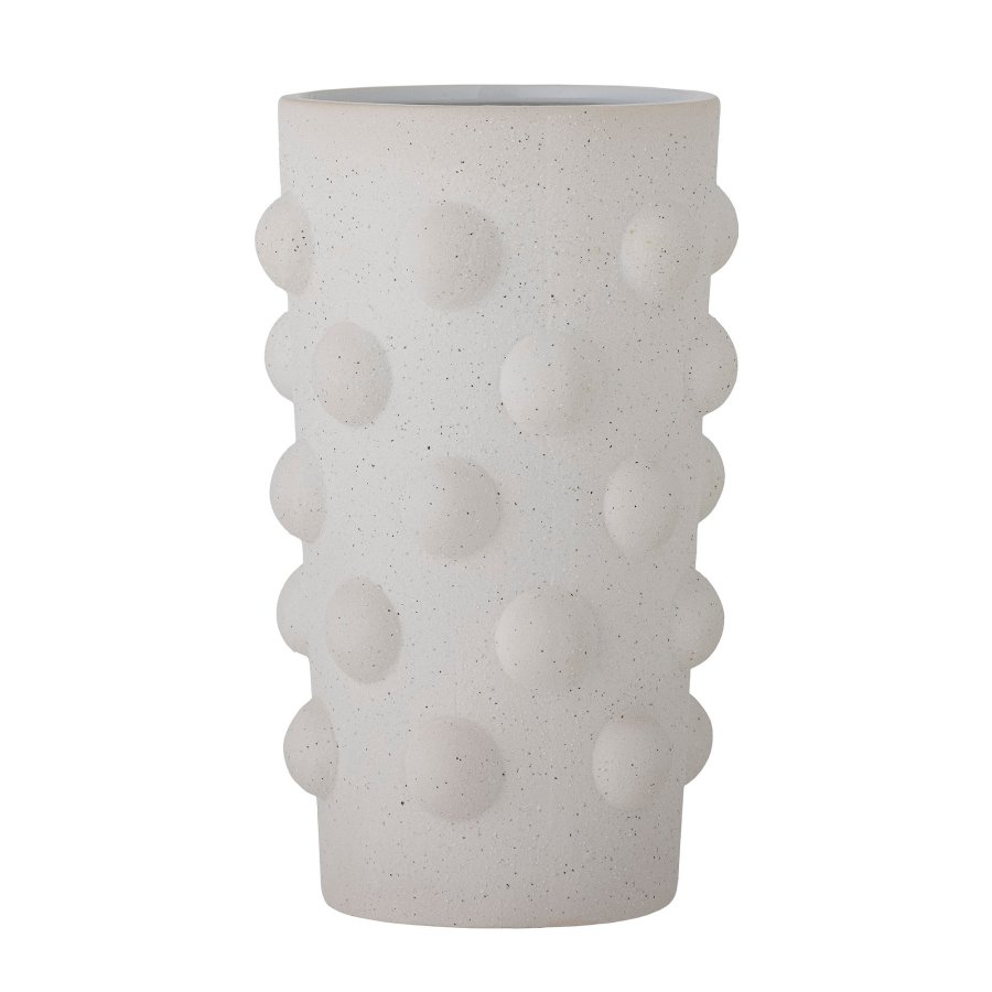 BLOOMINGVILLE Artan Vase, Weiß, Steingut