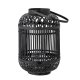 BLOOMINGVILLE Tilla Lantern m/Glass, Sort, Bambus