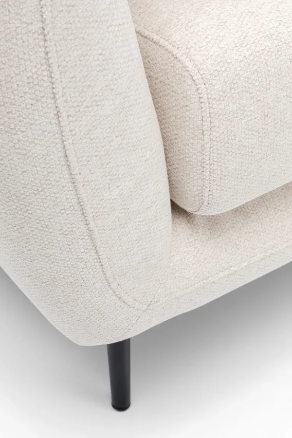 KARE DESIGN Amalfi Cream 2 pers. sofa - creme polyester og sort stl