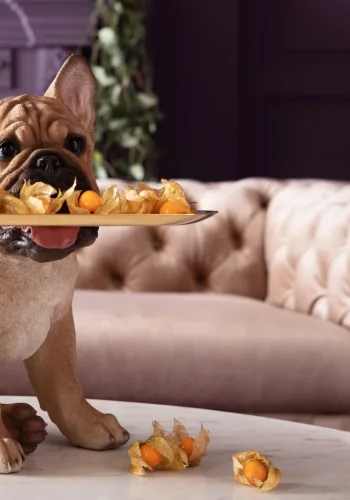 KARE DESIGN Butler Frenchy figur - multifarvet polyresin og guld stl (H:40cm)