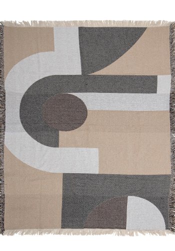 BLOOMINGVILLE Tasja Überwurf, Natur, recycelte Baumwolle B: 125 cm, L: 150cm