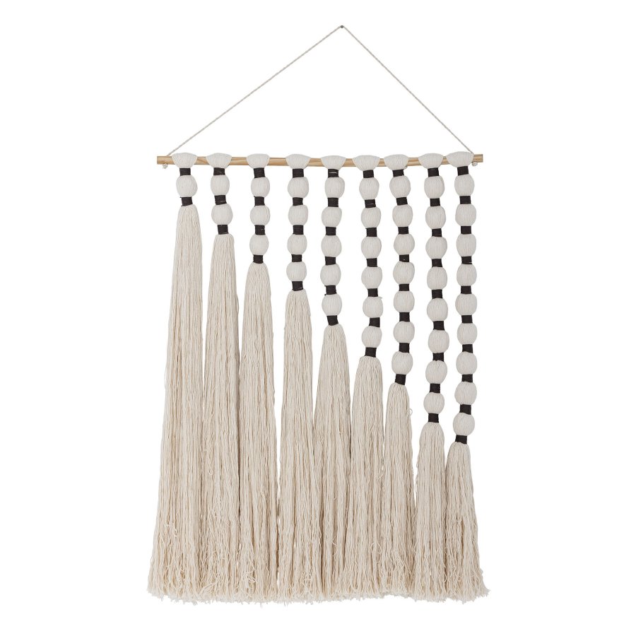 BLOOMINGVILLE Smira v�ggdekoration, vit, bomull W: 4cm, H: 80 cm, L: 61cm