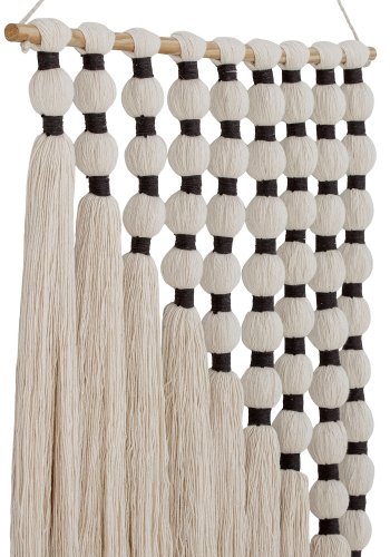 BLOOMINGVILLE Smira v�ggdekoration, vit, bomull W: 4cm, H: 80 cm, L: 61cm