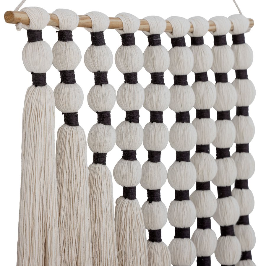 BLOOMINGVILLE Smira v�ggdekoration, vit, bomull W: 4cm, H: 80 cm, L: 61cm