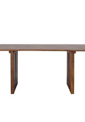 CREATIVE COLLECTION Milow Esstisch, rechteckig – braunes Mangoholz (180x90)