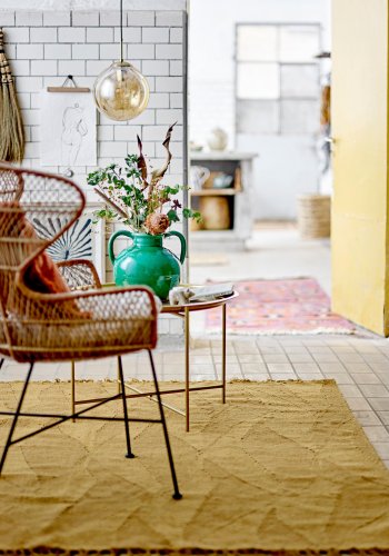 BLOOMINGVILLE Zola Teppich, Braun, Wolle B: 140cm, L: 200cm