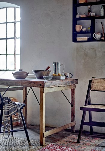 CREATIVE COLLECTION Ysolde Teppich, Blau, Baumwolle B: 150 cm, L: 215cm