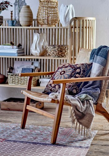 CREATIVE COLLECTION Ysolde Teppich, Blau, Baumwolle B: 150 cm, L: 215cm