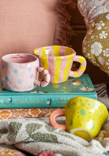 BLOOMINGVILLE MINI Nini Tasse, Rosa, Steingut