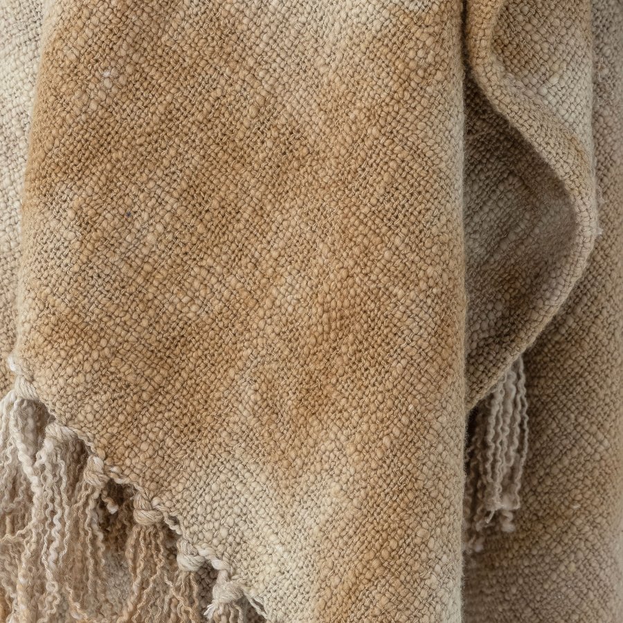 BLOOMINGVILLE Thelma Plaid, Gul, Bomull B: 125 cm, L: 150 cm