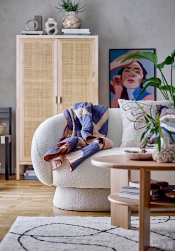 BLOOMINGVILLE Ted sofa - hvit polyester/akryl