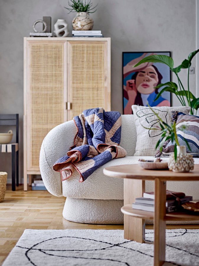 BLOOMINGVILLE Ted sofa - hvit polyester/akryl