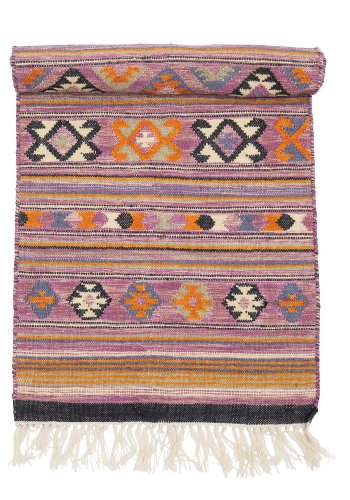 BLOOMINGVILLE Yolanda teppe, lilla, bomull B: 75cm, L: 245cm