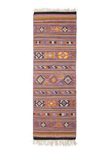 BLOOMINGVILLE Yolanda teppe, lilla, bomull B: 75cm, L: 245cm