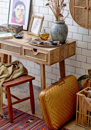 BLOOMINGVILLE Yolanda teppe, lilla, bomull B: 75cm, L: 245cm