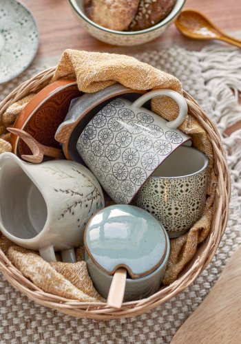 BLOOMINGVILLE Bea Milchkännchen, Natur, Steingut